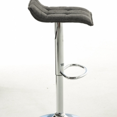 Barová stolička Madison (SET 2 ks), textil, svetlo šedá - 3