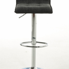 Barová stolička Madison (SET 2 ks), textil, tmavo šedá - 2