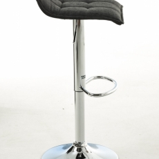 Barová stolička Madison (SET 2 ks), textil, tmavo šedá - 3