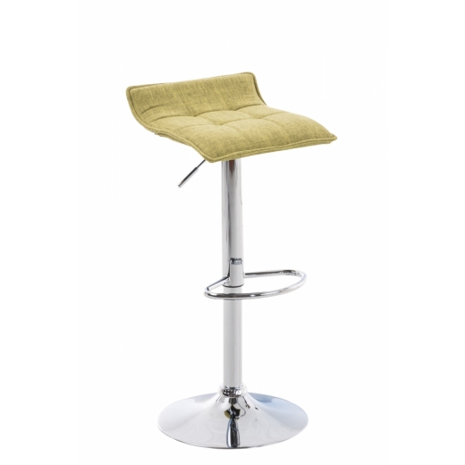 Barová stolička Madison (SET 2 ks), textil, zelená - 1