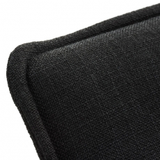 Barová stolička Madison, textil, čierna - 5