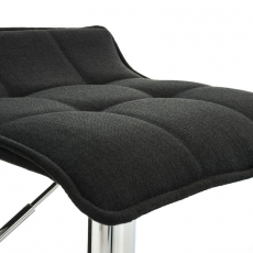 Barová stolička Madison, textil, čierna - 6