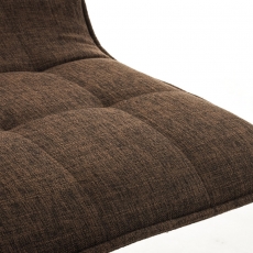 Barová stolička Madison, textil, hnedá - 6