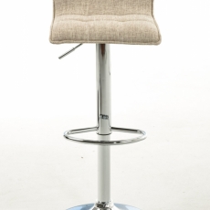 Barová stolička Madison, textil, krémová - 2