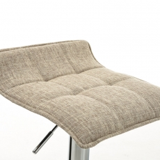 Barová stolička Madison, textil, krémová - 4
