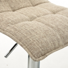 Barová stolička Madison, textil, krémová - 6