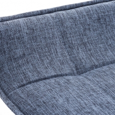Barová stolička Madison, textil, modrá - 5
