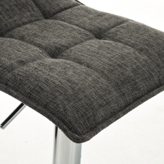 Barová stolička Madison, textil, svetlo šedá - 6
