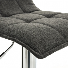 Barová stolička Madison, textil, tmavo šedá - 6
