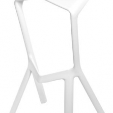 Barová stolička Mand, biela - 1