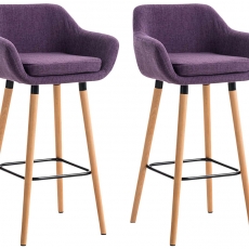 Barová stolička Maria (SET 2 ks), fialová - 1