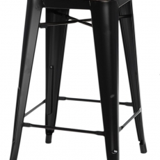 Barová stolička Mason bez operadla, tmavé drevo - 2