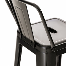 Barová stolička Mason, čierna - 7