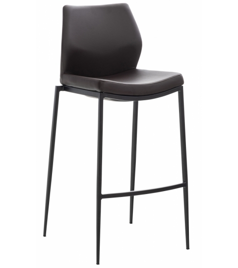 Barová stolička Matola, syntetická koža, hnedá
