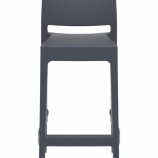 Barová stolička May (SET 2 ks), tmavo šedá - 3