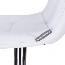 Barová stolička May (súprava 2 ks), biela - 4