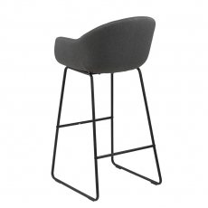 Barová stolička Melina (Súprava 2 ks), tmavosivá - 4