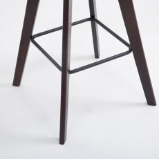 Barová stolička Metz, textil, hnedá / hnedá - 4