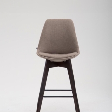 Barová stolička Metz, textil, hnedá / taupe - 2