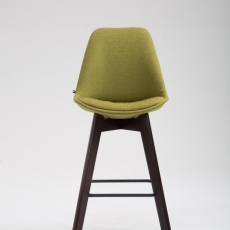 Barová stolička Metz, textil, hnedá / zelená - 2