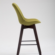 Barová stolička Metz, textil, hnedá / zelená - 3