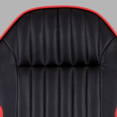Barová stolička Milada, čierna/červená - 8