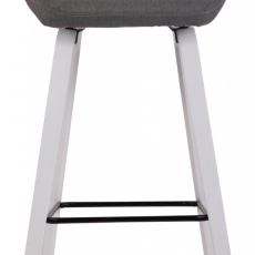Barová stolička Newnan, biela / tmavo šedá - 2