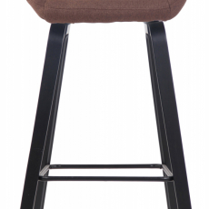Barová stolička Newnan, čierna / hnedá - 2