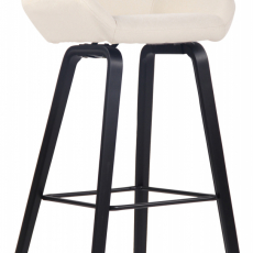 Barová stolička Newnan, čierna / krémová - 1