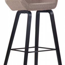 Barová stolička Newnan, čierna / taupe - 1