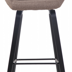 Barová stolička Newnan, čierna / taupe - 2