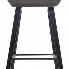 Barová stolička Newnan, čierna / tmavo šedá - 2