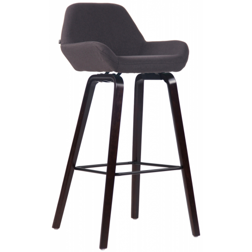 Barová stolička Newnan, orech / čierna - 1
