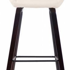 Barová stolička Newnan, orech / krémová - 2