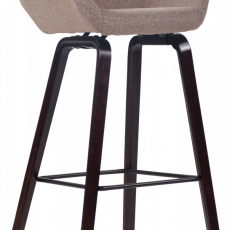Barová stolička Newnan, orech / taupe - 1