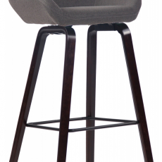 Barová stolička Newnan, orech / tmavo šedá - 1