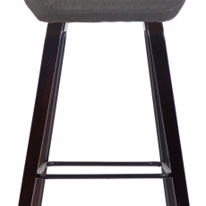 Barová stolička Newnan, orech / tmavo šedá - 2