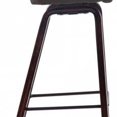 Barová stolička Newnan, orech / tmavo šedá - 3