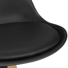 Barová stolička Olga (súprava 2 ks), čierna - 6