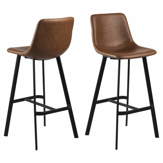 Barová stolička Oregon (SET 2 ks), čierna - 1