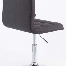 Barová stolička Palma (SET 2 ks), textil, čierna - 2