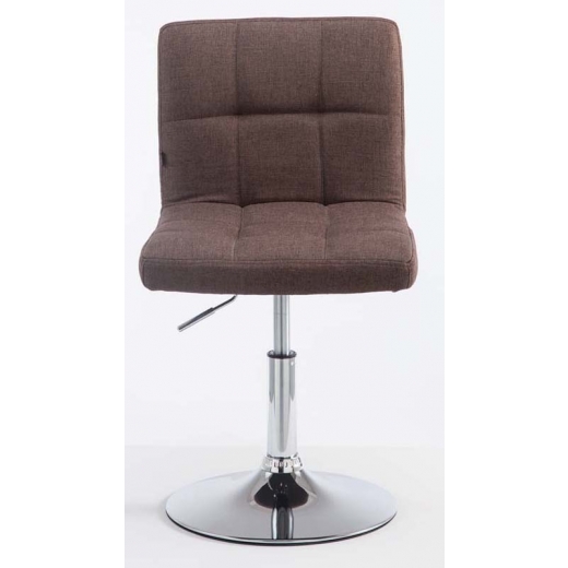 Barová stolička Palma (SET 2 ks), textil, hnedá - 1