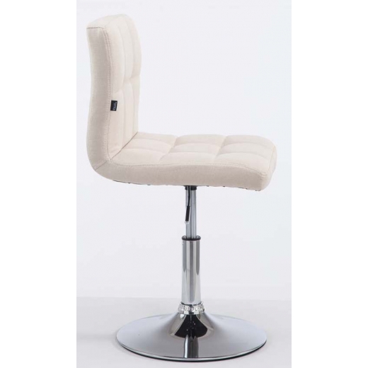Barová stolička Palma (SET 2 ks), textil, krémová - 1