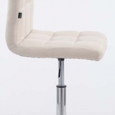 Barová stolička Palma (SET 2 ks), textil, krémová - 1