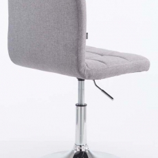 Barová stolička Palma (SET 2 ks), textil, šedá - 2