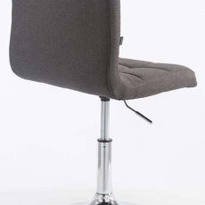 Barová stolička Palma (SET 2 ks), textil, tmavo šedá - 3
