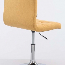 Barová stolička Palma (SET 2 ks), textil, žltá - 3
