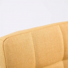 Barová stolička Palma (SET 2 ks), textil, žltá - 5