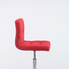 Barová stolička Palma, textil, červená - 2