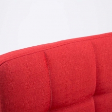 Barová stolička Palma, textil, červená - 5